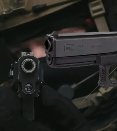 Qual o alcance de uma pistola ponto 40
